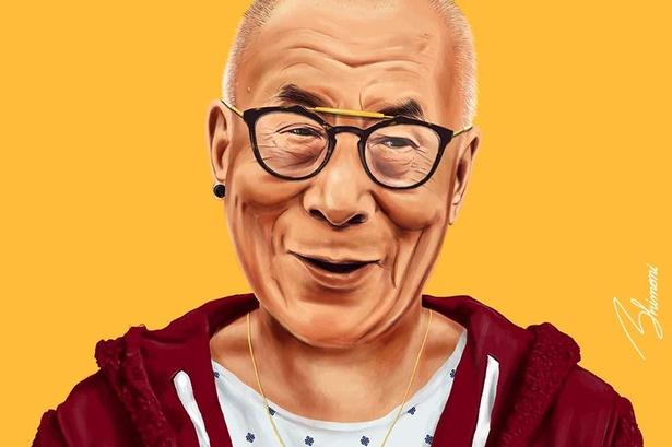 Dalai Lama. www.shimoni-illustration.com 