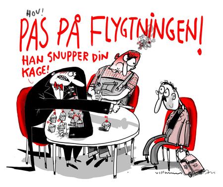 Tegning. Jørn Villumsen (arkiv) 