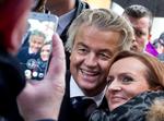 Geert Wilders på gaden i hollandske Breda. 