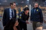 Kevin Bacon, Mark Wahlberg og John Goodman i en scene fra 'Patriots Day'.  