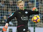 Leicesters Kasper Schmeichel er ugens spiller i Champions League.  