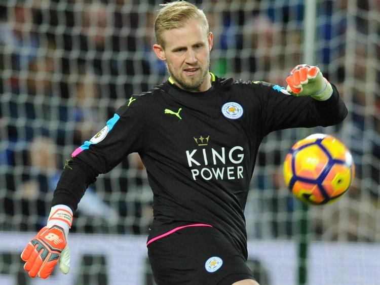 Leicesters Kasper Schmeichel er ugens spiller i Champions League.  