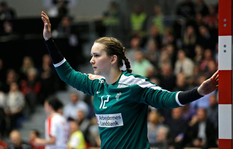 Cecilie Greve leverede en solid præstation i det danske mål og afværgede et endnu større nederlag. 