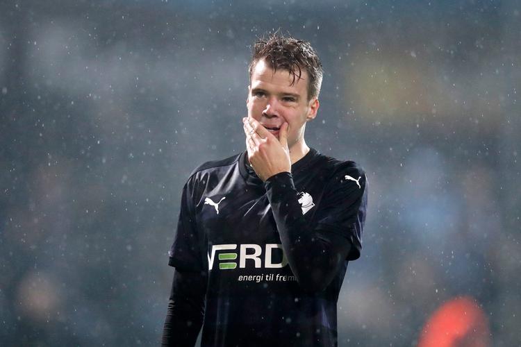 Randers FC's Nicolai Poulsen efter nederlaget i Haderslev. 