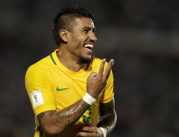 Den alsidige  midtbanemand Paulinho er nu oppe på 9 mål i 39 landskampe.Kun Neymar (51 mål) har scoret flere i den nuværende trup.  