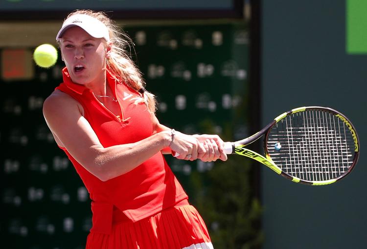 Caroline Wozniacki er nu i finalen i Miami for første gang.  