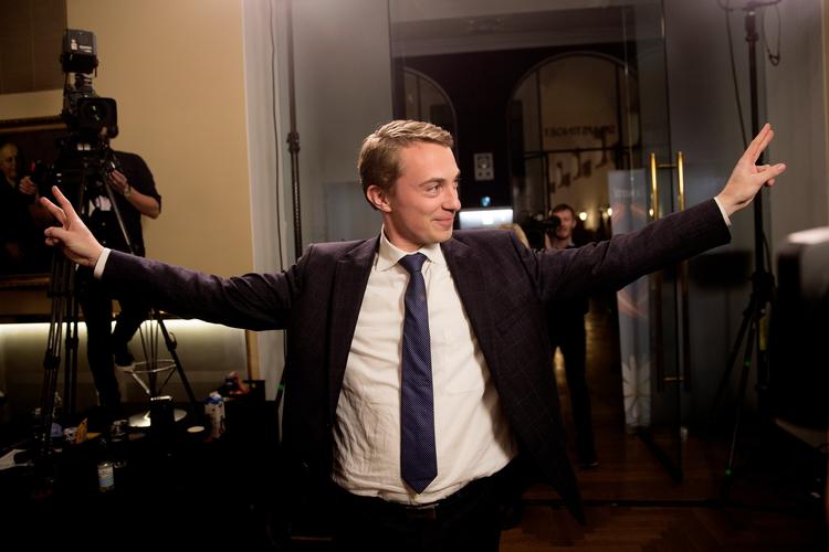 Morten Messerschmidt da han var på toppen ved folkeafstemningen om retsforbeholdet.

 