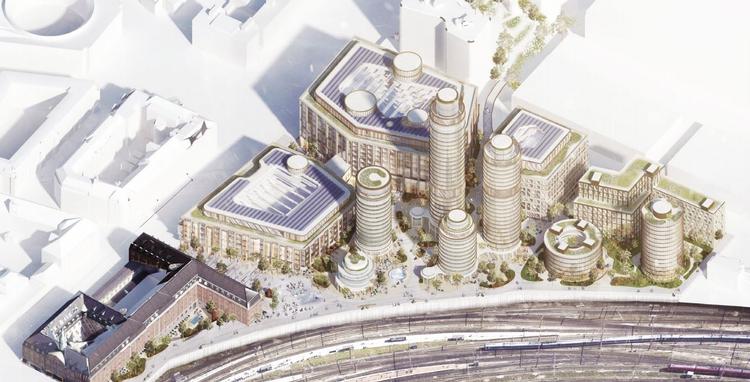 Københavns Kommunes teknik- og miljøborgmester, Morten Kabell (EL),  håber, at et stort antal københavnere vil kaste sig ind i debatten om posthusgrunden. Illustration: Lundgaard & Tranberg - fra Københavns Kommunes lokalplanforslag