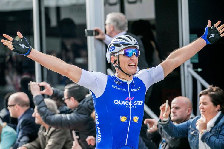 Marcel Kittel jubler efter for femte gang at have vundet det belgiske storløb Scheldeprijs.
 