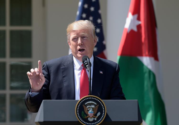 Præsident Donald Trump kalder angrebet i Idlib for en krænkelse mod menneskeheden. 