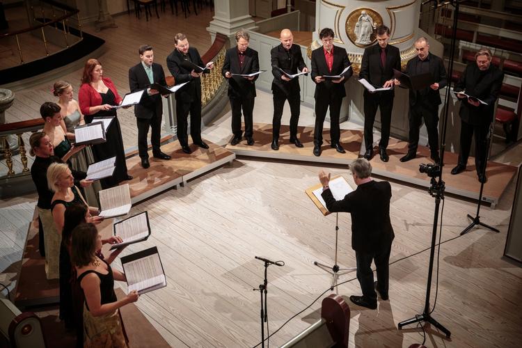 Ars Nova, Theatre of Voices og Paul Hillier. Arkivfoto Miriam Dalsgaard