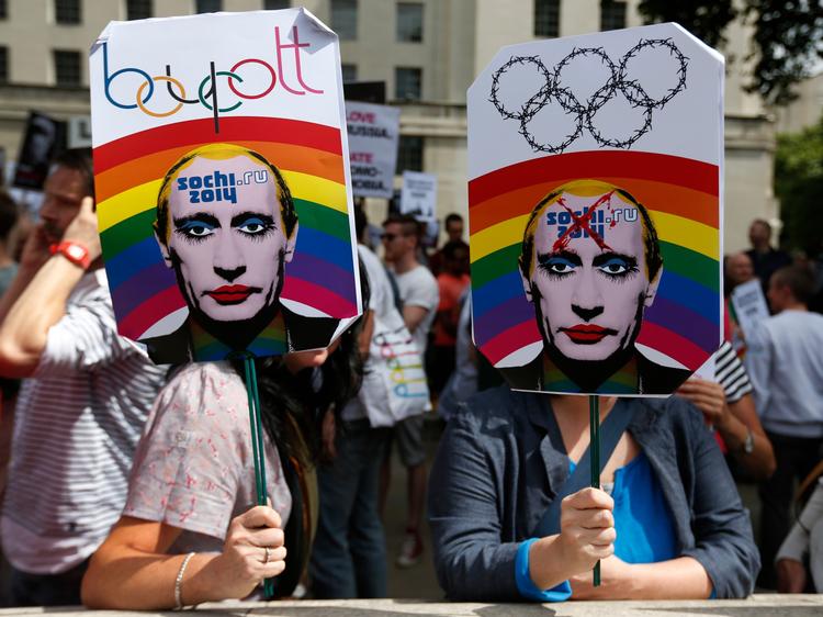 Billedet af præsident Putin med make-up blev i sidste uge føjet til det officielle russiske indeks over ulovligt ekstremistisk materiale. 