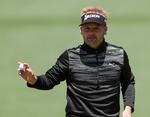 Efter sin birdie på 2. hul var Søren Kjeldsen helt fremme på fjerdepladsen i Masters. 