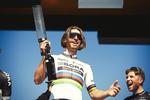 Peter Sagan var i højt humør ved præsentationen inden starten på Paris-Roubaiix. Foto: A.S.O./P. Ballet. 