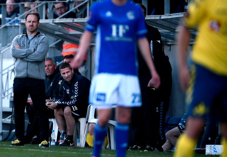 Brøndby-træner Alexander Zorniger har kurs mod sølv. 