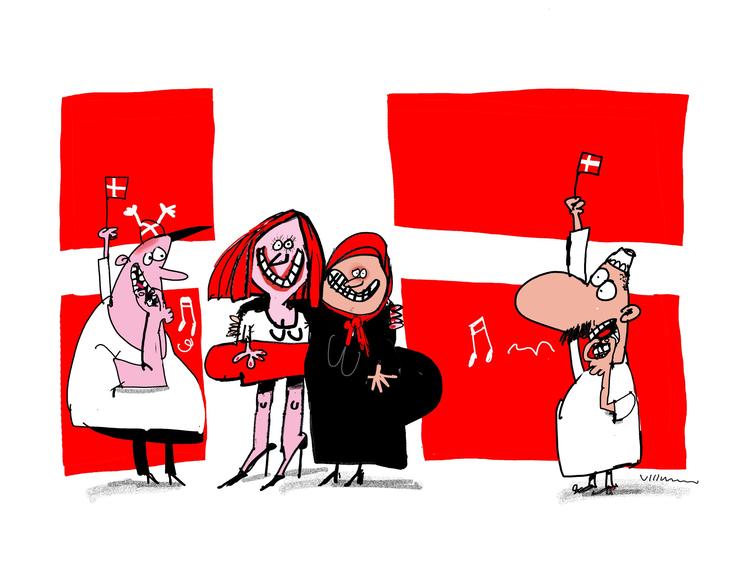 Tegning. Jørn Villumsen (arkiv) 