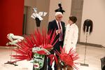Den tyske udenrigsminister  Frank-Walter Steinmeier med sin kone Elke Buedenbender til åbningen af  'Documenta 14' i Museum of Contemporary Art Athen. 