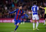 Med to mål og et oplæg var Lionel Messi aftenens hovedperson på Camp Nou. 