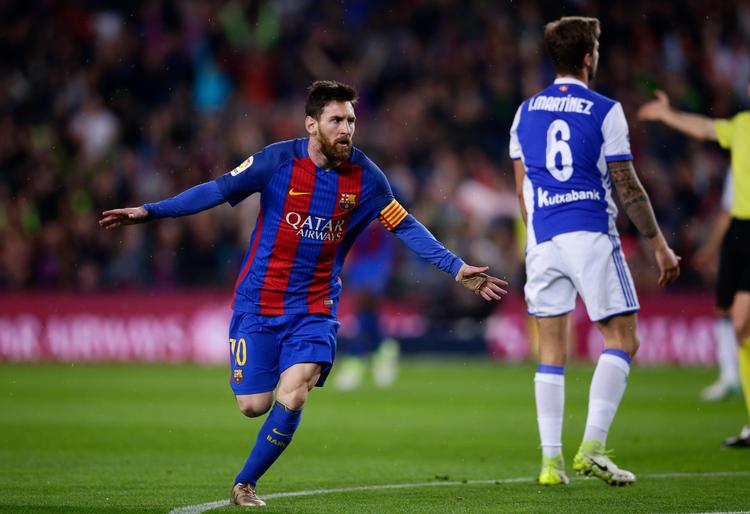 Med to mål og et oplæg var Lionel Messi aftenens hovedperson på Camp Nou. 