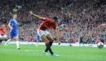 Manchester Uniteds Marcus Rashford åbnede scoringen i sit holds 2-0-sejr over Chelsea i Premier League. 