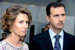 Asma al-Assad med sin ægtemand, Syriens diktator. 