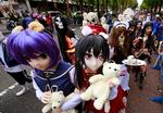 Japanske unge ved et karneval i byen Kawasaki i 2016. 