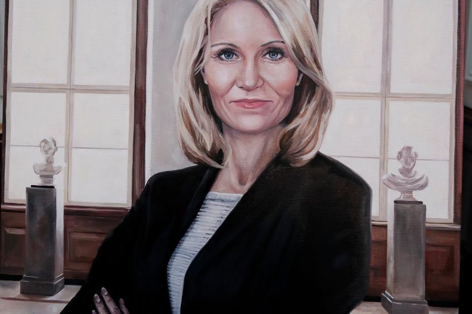 Helle Thorning-Schmidt  var statsminister fra 2011-2015. Malet af Ditte Eilerskov. 
