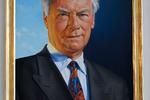 Poul Schlüter var statsminister fra 1982 - 1993. Malet af Niels Strøbæk.
 