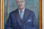 Poul Hartling var statsminister fra 1972 - 1973 og 1973 -1975.
Malet af Viggo Kragh-Hansen.
 