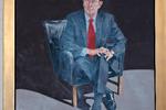 Poul Nyrup Rasmussen var statsminister fra 1993 - 2001. Malet af Michael Kvium.
 