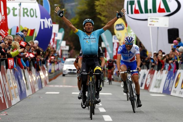 Michele Scarponi sejrede i mandags på 1. etape i Tour of the Alps. 