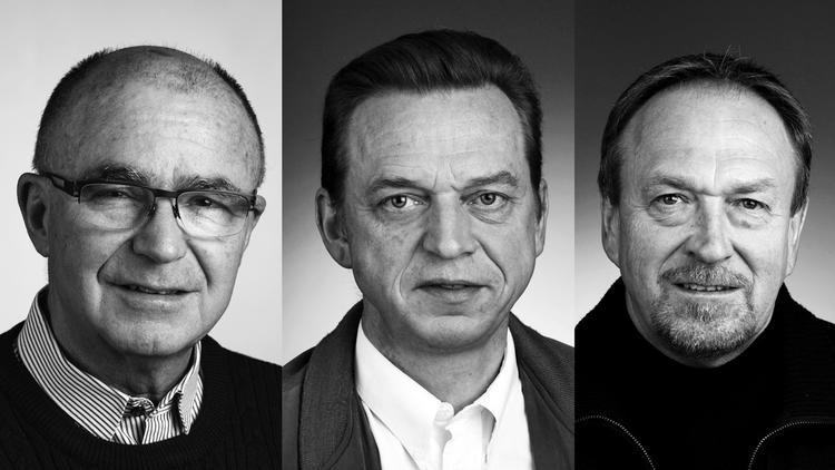 De tre DF'ere, som laver deres egen liste fra venstre: Eric Steffensen, Erik Kjeldgaard og Henning Rasmussen. 