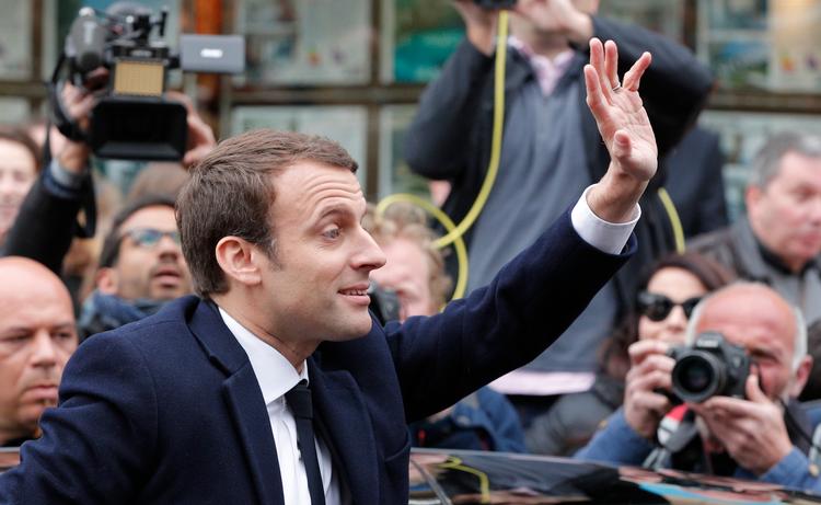 Emmanuel Macron vandt i går første runde ved det franske præsidentvalg.  