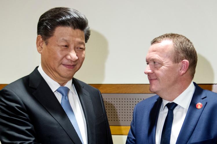 Den danske statsminister Lars Løkke Rasmussen mødte også Kinas præsident Xi Jinping under FNs generalforsamling i New York i 2015. 