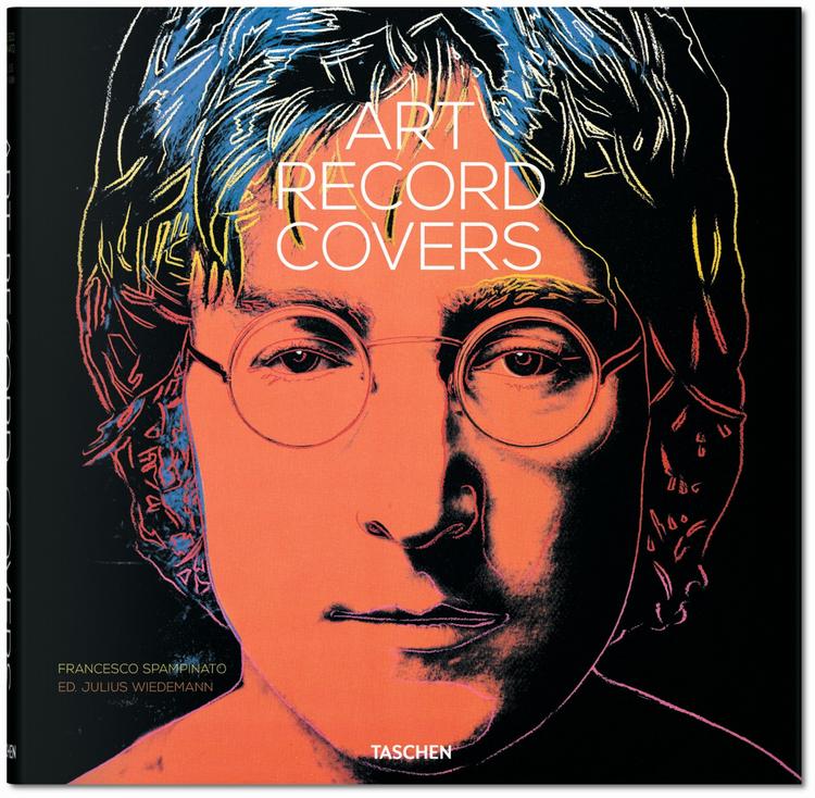 Andy Warhol har illustreret coveret til John Lennon-albummet 'Menlove Ave.', som udkom i 1986, seks år efter musikerens død. Coveret pryder også forsiden af Taschenbogen 'Art Record Covers'. Illustration: Andy Warhol