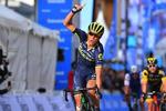 Et af sæsonens glade øjeblikke for Magnus Cort - sejren på en etape i Vuelta Valenciana. Nu må han holde pause med brækket kraveben. 