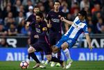 Lionel Messi og holdkammeraterne kunne til aften fejre en sejr mod lokalrivalerne fra Espanyol.  