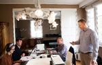 Lokalredaktionen. Politikens hold består – fra venstre – af videojournalisten Emilie Thejll-Madsen samt korrespondenterne Thomas Lauritzen, Michael Seidelin og Martin Aagaard.  