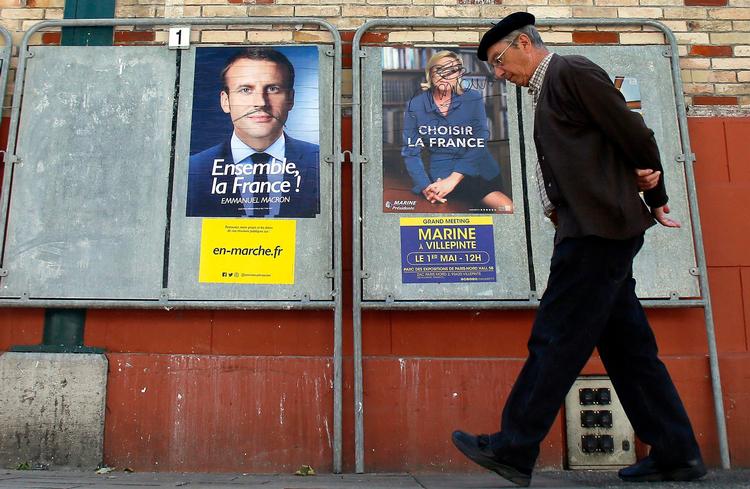 Franskmændene går til valg i morgen for at vælge landets næste præsident. Valget står mellem Emmanuel Macron og Marine Le Pen.  