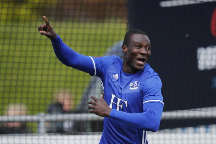 Med sin scoring til 2-0 sikrede Kim Oja, at Lyngby også i fjerde sorsøg besejrede Sønderjyske. 