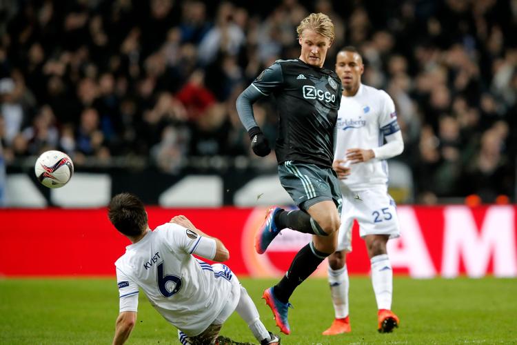 6 mål har Kasper Dolberg scoret i sine 15 europæiske kampe.   