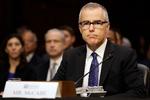 Fungerende FBI-chef Andrew McCabe på Capito Hill i dag.  