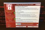 Her er beskeden, som er dukket op på computerskærme verden over i forbindelse med et omfattende hackerangreb. 