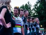 Peter Sagan var i højt humør ved præsentationen i Tour of California. Foto: Ralph Scherzer. 