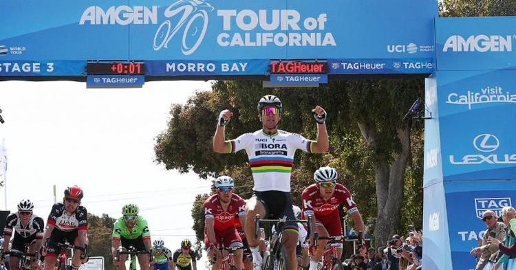 Peter Sagan jubler over sin 16. etapesejr i Tour of California. Foto: Getty Images for Tour of California. 