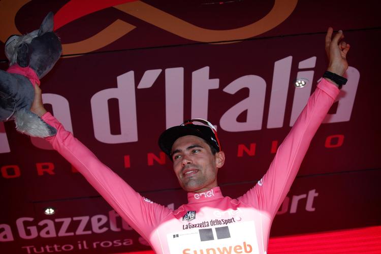 Tom Dumoulin kan se frem til en krævende første arbejdsdag i den lyserøde førertrøje. 