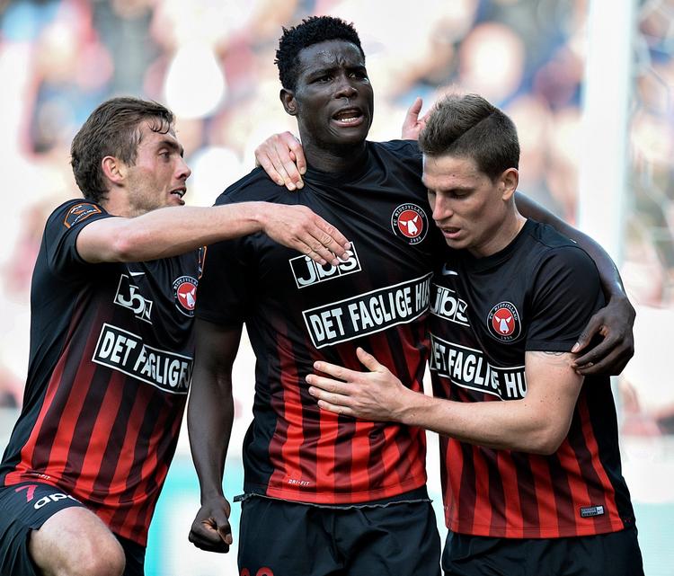 Frontløber Paul Onuachu scorede til 3-2 for FC Midtjylland onsdag aften mod FC København i Herning. Og blev matchvinder. 