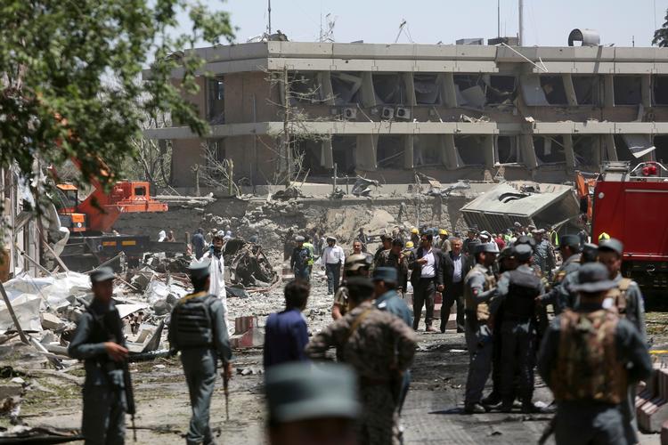 Eksplosionen er beskrevet som en af de voldsomste i lang tid i Kabul. 