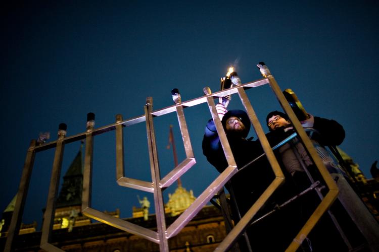 2. til 7. juni er der for syvende år i træk jødisk kulturfestival i København. Billedet her er fra den jødiske lysfest chanukah.  Arkivfoto Miriam Dalsgaard