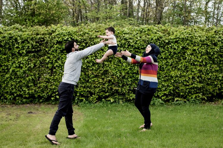 Det syriske ægtepar Rimaz Alkayal og Alnour Alwan er sammen igen, efter tvangsadskillelsen er ophævet. Foto: Tor Birk Trads 